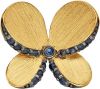 Diemer Farbstein Hanger Vlinder met saffieren Blauw online kopen