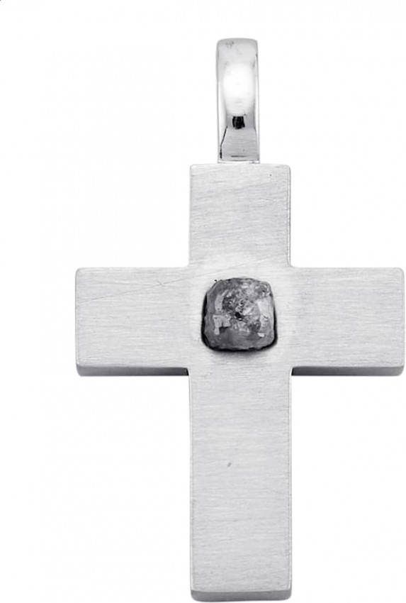 KLiNGEL Hanger Kruis van echt zilver Zilverkleur