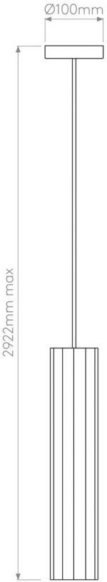 Astro Hashira Pendant HL excl. GU10 mat zwart