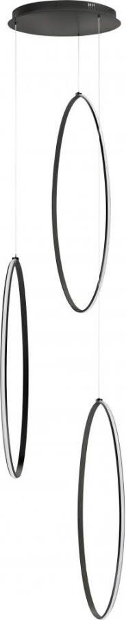 Highlight Olympia Hanglamp Zwart 3 Lichts 3.5Mtr