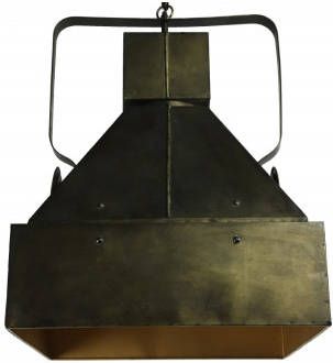 Countryfield Industriële zwarte ''Pongor'' pendant lamp L46, 3xB46, 3xH65 cm online kopen