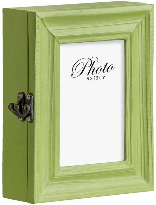 Leen Bakker Opbergdoos Erik multikleur/groen 6, 5x18x15 cm