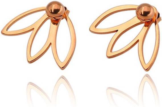 Cilla Jewels Blad oorstekers Edelstaal Rose