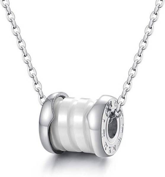 Cilla Jewels ketting Zilver Wit Roman Pendant