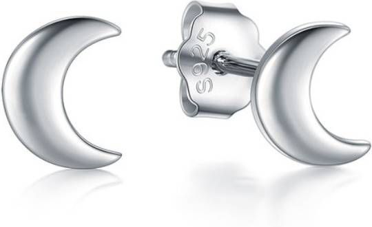 Cilla Jewels Cilla Silver dames oorknoppen 925 Zilver Moon