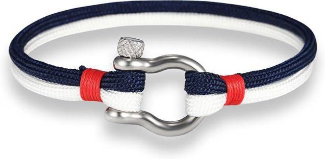 LGT JWLS LGT Jewels Marine armband Navy Blue White