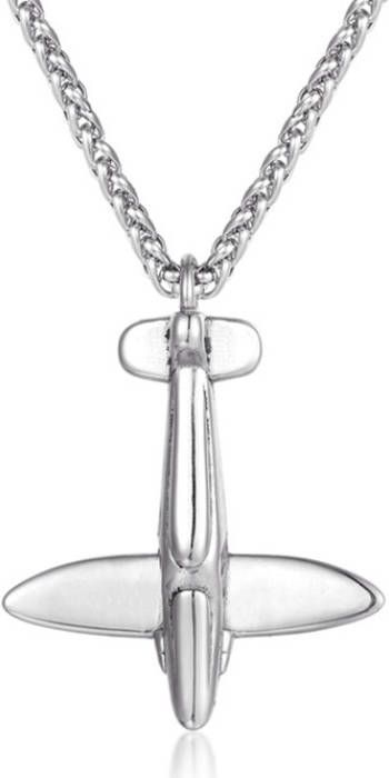 LGT JWLS LGT Jewels heren ketting Edelstaal Spitfire