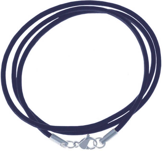 LGT JWLS LGT Jewels leren koord ketting blauw 2mm 60cm