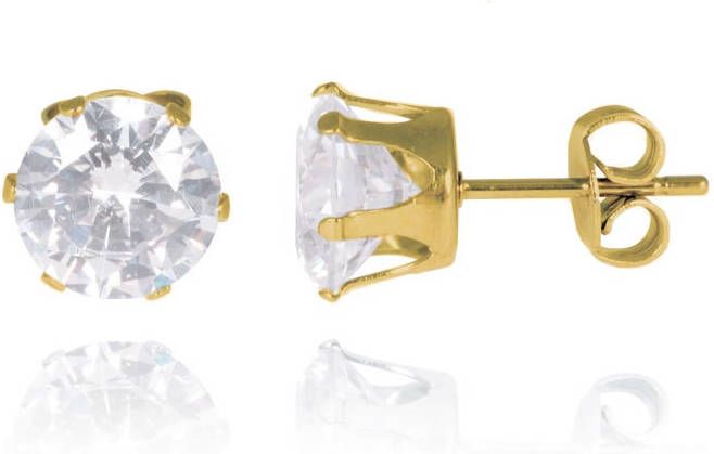 LGT JWLS LGT Jewels Stud oorbellen Gold Edition Round 4mm