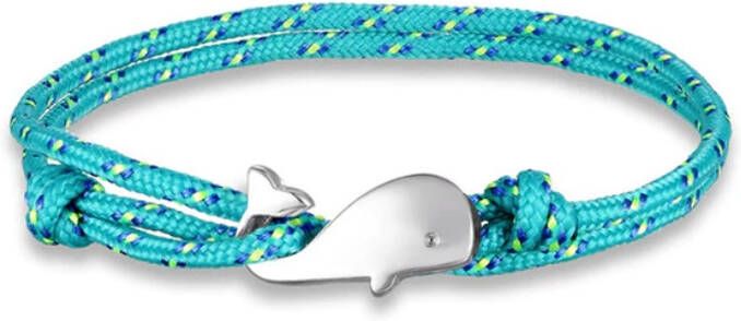 LGT JWLS Parachute koord armband LGT Jewels Walvis Anker Turquoise