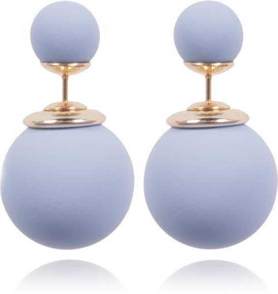 LGT JWLS Double Dots oorbellen Pastel Paars