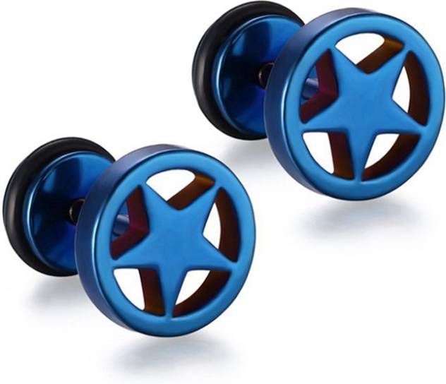 Mendes Star Stud oorbellen Blue