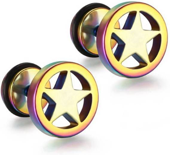Mendes Star Stud oorbellen Multicolor