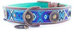 DWAM Halsband Boho Juan Blauw&Turquoise Hondenhalsband 49 59x4.0 cm