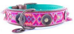 DWAM Halsband Boho Rosa Roze&Turquoise Hondenhalsband 41 51x4.0 cm