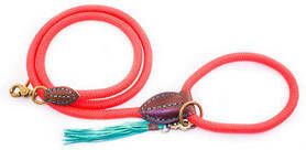 DWAM Looplijn Carrot Cake Touw Hondenriem 165x1.4 cm Oranje Bruin