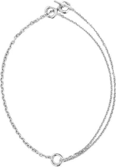 aeyde Siena armband in zilveren messing , Grijs, Dames