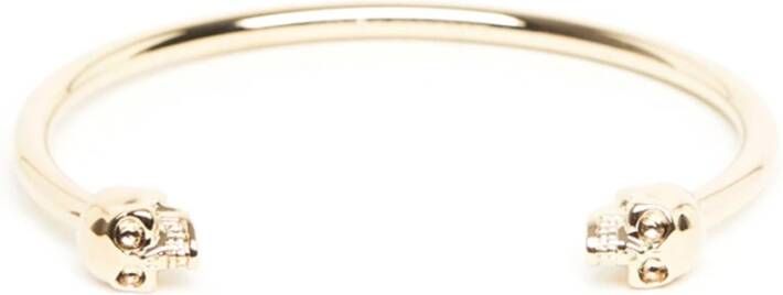 alexander mcqueen Tweeling schedelarmband , Geel, Dames
