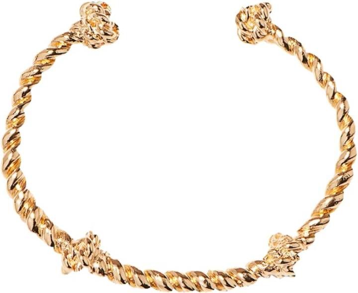 Aurélie Bidermann Palazzo Gold Ploated Bangle armband , Geel, Dames