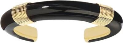 Aurélie Bidermann Kattarmband in zwarte bakeliet , Zwart, Dames