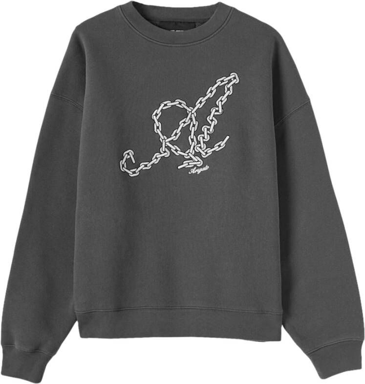Axel Arigato Ketting kenmerkende sweatshirt , Grijs, Heren