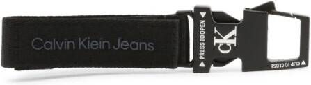 Calvin klein Jeans Men& Key Ring In Black Jeans, Zwart, Heren