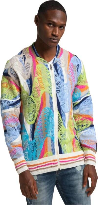 carlo colucci Strickblouson Crozzolin , Wit, Heren