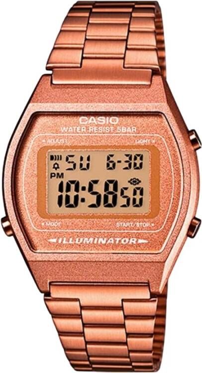 Casio Horloges Vintage Edgy B640WC 5AEF Ros&#233, goudkleurig