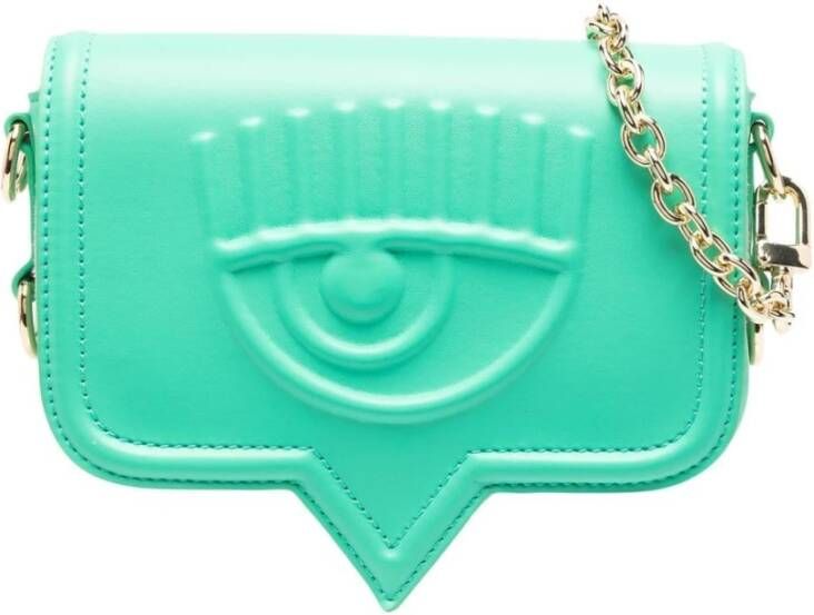 Chiara Ferragni vrouwen cross body messenger schoudertas eyelike Collection, Groen, Dames