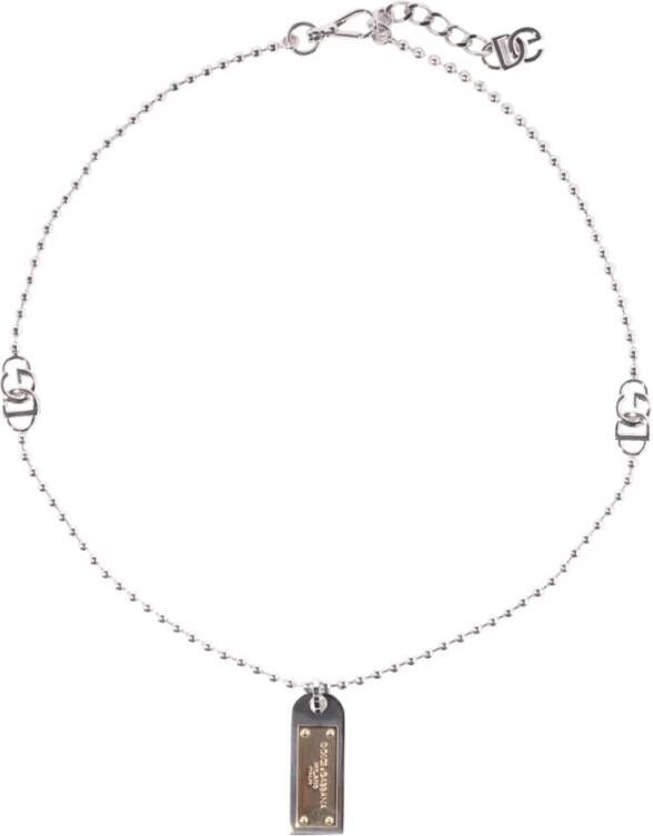 Dolce & Gabbana Kettingen Grijs Heren