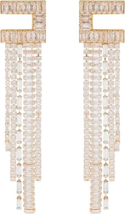 Elisabetta Franchi Pendant Earrings , Geel, Dames