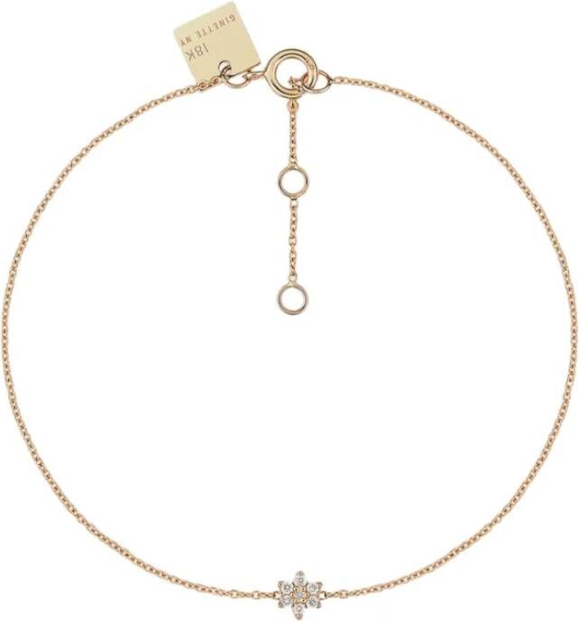 Ginette NY Mini Diamond Star armband , Geel, Dames
