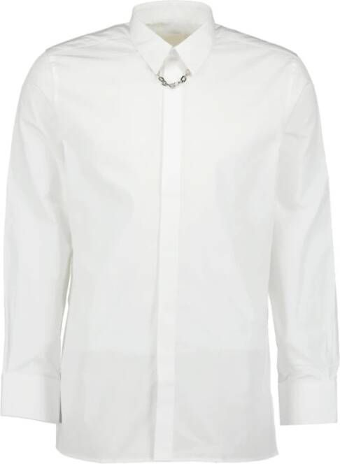 Givenchy Ketting link detailshirt 39 , Wit, Heren