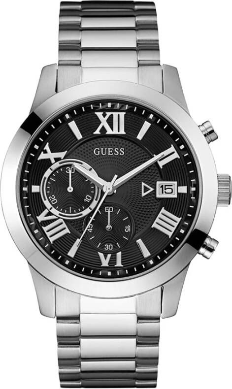 Guess Horloges Watch Atlas W0668G3 Zilverkleurig
