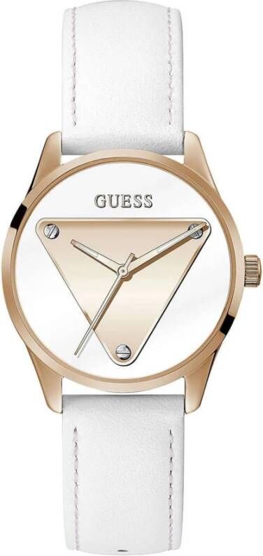 Guess Analoog Horloge Van Echt Leer
