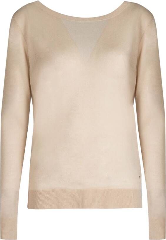 Guess Truien met ronde hals , Beige, Dames