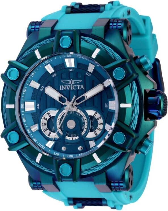 Invicta Watches Bolt 40712 Quartz Herenhorloge 52mm , Groen, Heren