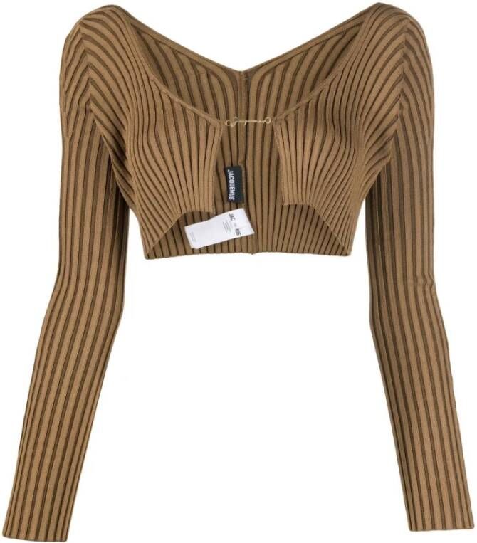 Jacquemus Gebreide kleding , Bruin, Dames