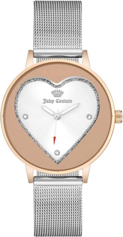 Juicy Couture Roségouden vrouwen horloges , Grijs, Dames