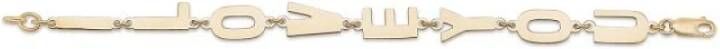 Julie Sandlau Hg x js ik hou van je armband , Geel, Dames
