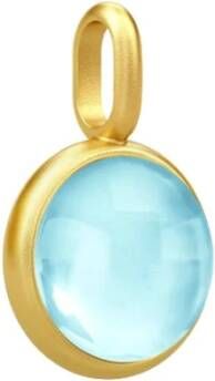 Julie Sandlau Primini Pendant Gold , Blauw, Dames