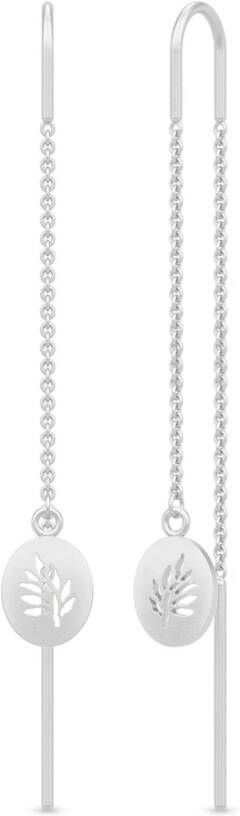 Julie Sandlau Oorbellen van de boom van het leven druppelen , Grijs, Dames