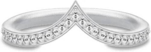 Julie Sandlau Ocean Crest Ring Rhodium , Grijs, Dames