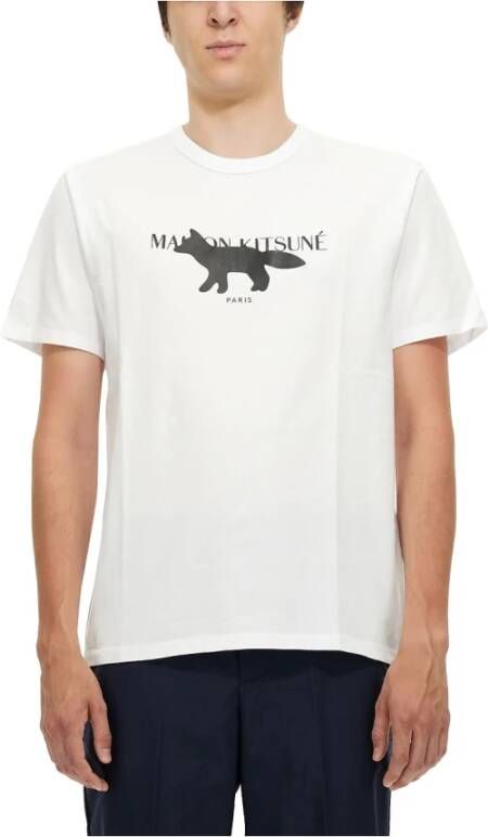 Maison Kitsuné Shirts Wit Heren