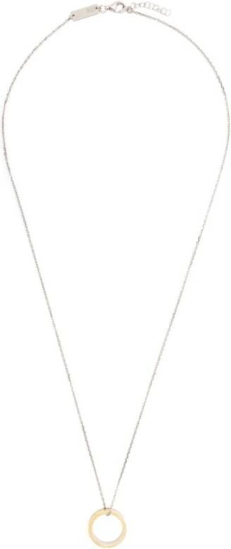 Maison Margiela Silver necklace , Geel, Unisex