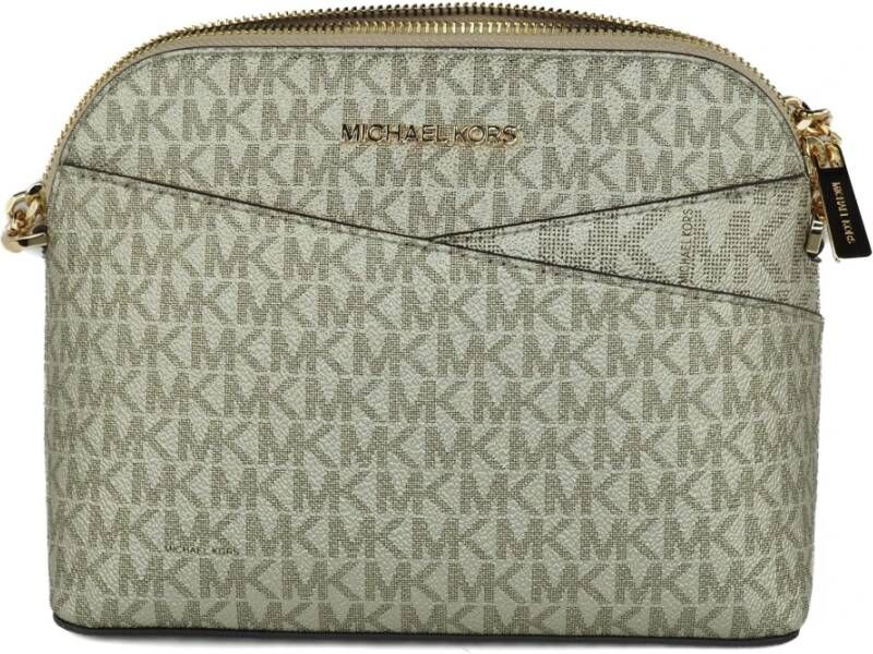 Michael Kors Jet Set Travel Leather Cross Crossbody Handbag , Geel, Dames