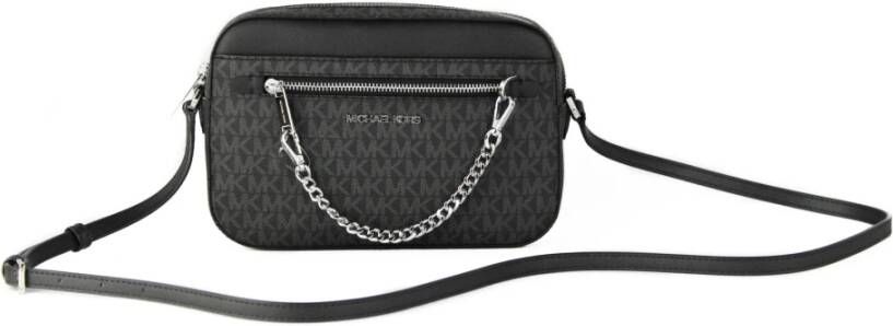 Michael Kors Jet set grote crossbody tas , Zwart, Dames