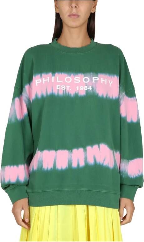 Philosophy di Lorenzo Serafini Hoodies & Sweatvesten Groen Dames