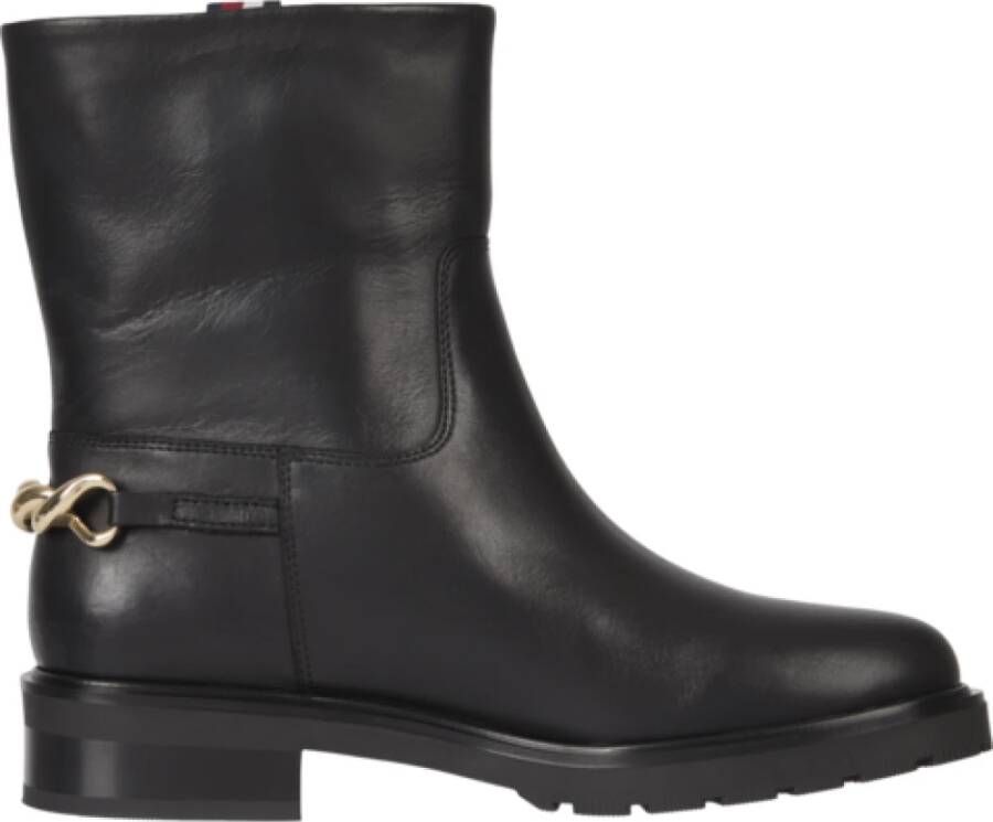 Tommy Hilfiger Enkellaarsjes Zwart Dames