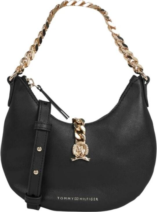 Tommy Hilfiger ketting mini crossover , Zwart, Dames